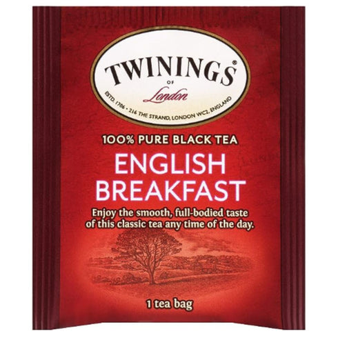 Twinings English Breakfast Black Tea Individually Wrapped Tea Bags, 100 ct.